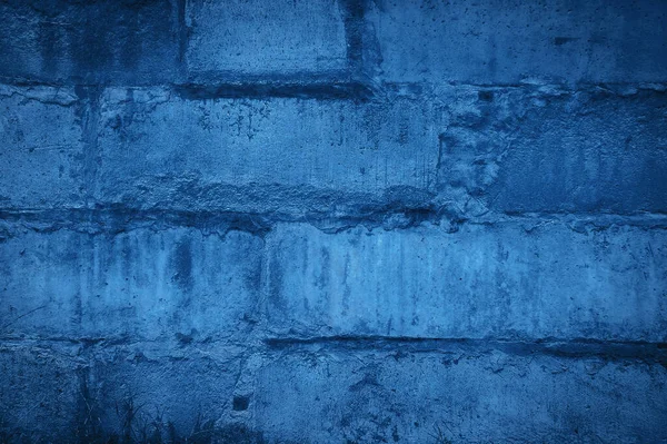 Blue Concrete Background Old Grunge Plaster Wall — Stock Photo, Image