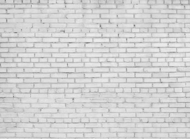 Beyaz tuğla duvar, gri arkaplan