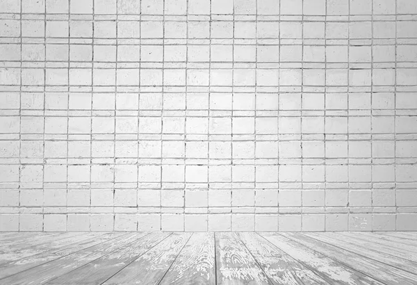 Graues Interieur Mit Ziegelmauer Weißer Hintergrund — Stockfoto