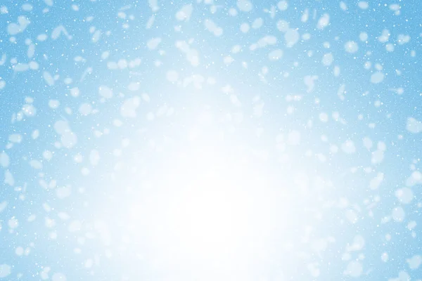 Schnee Winter Hintergrund Schneeflocke Bokeh — Stockfoto