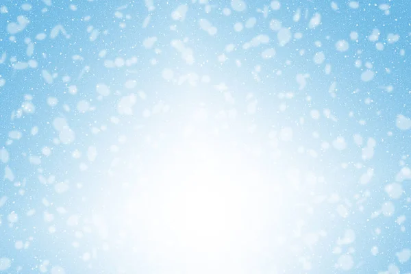 Snow Winter Background Snowflake Bokeh Royaltyfria Stockbilder