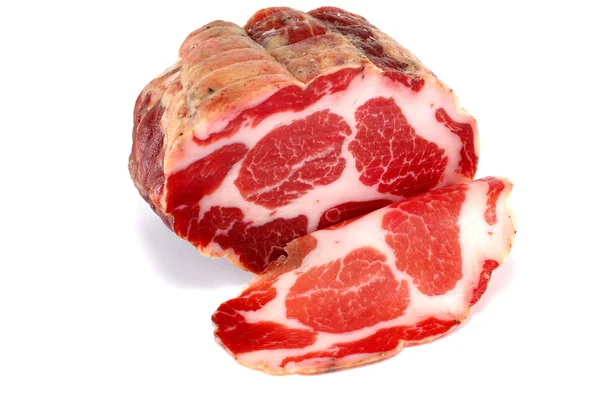 Piece of tasty smoked meat — Stock Photo, Image