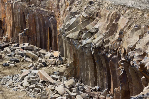 Empty quarry basalt — Stock Photo, Image
