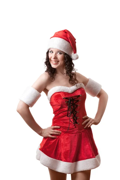 Santa girl — Stock fotografie