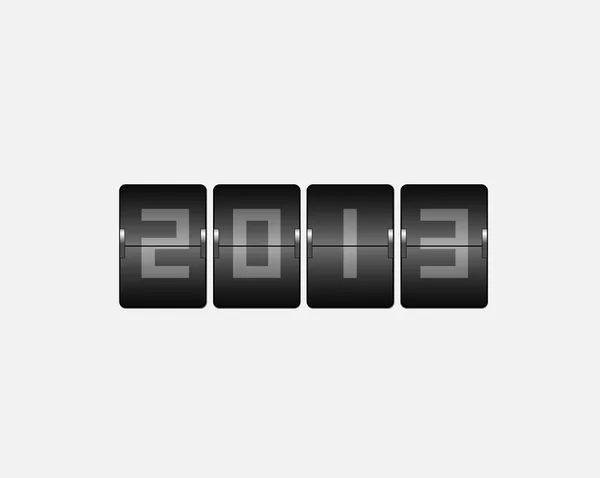 2013 nuovi contachilometri anno . — Vettoriale Stock