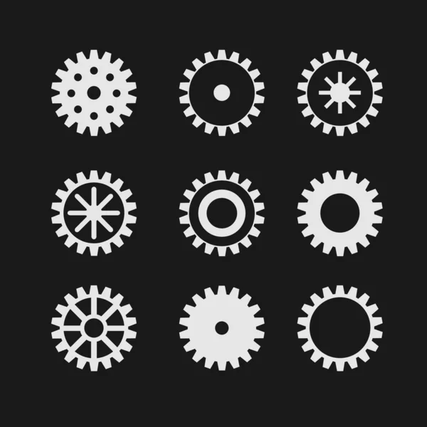 Векторні gearwheel — стоковий вектор