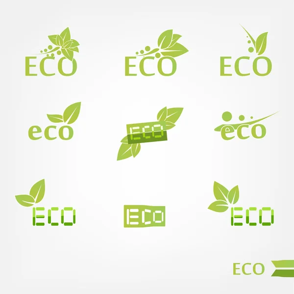 Eco icônes — Image vectorielle