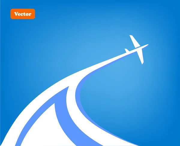 Fondo del avión — Vector de stock