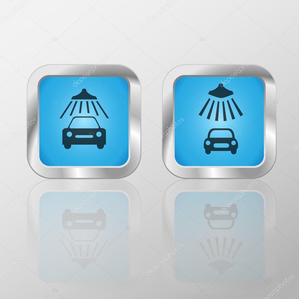 Car wash icons
