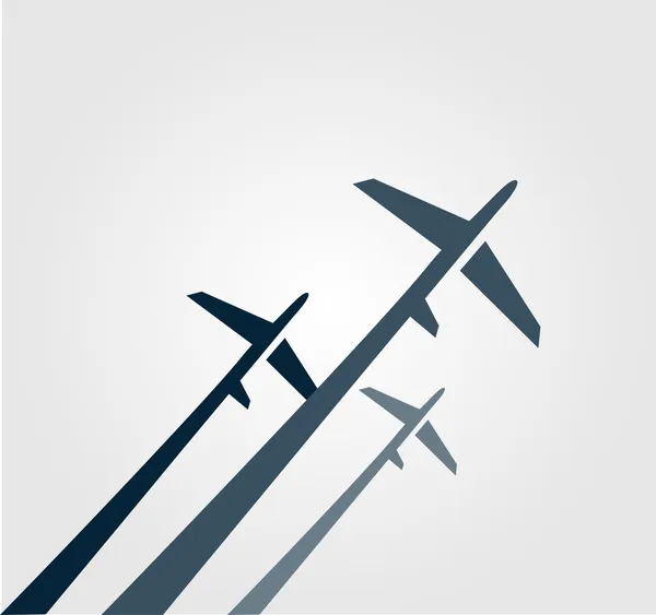 Aviones de fondo — Vector de stock