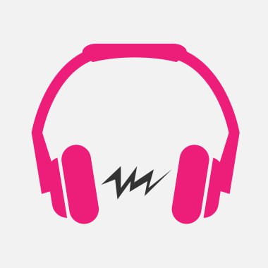 kulaklık yassı simgesi