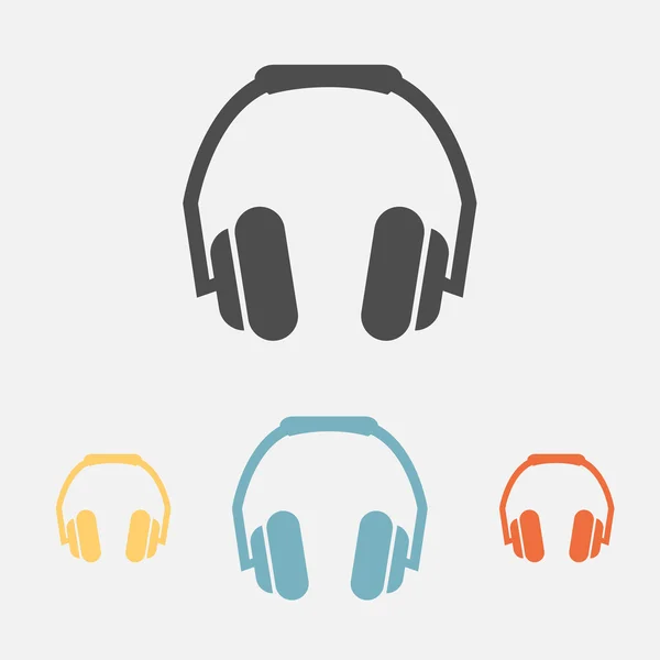 Headphone icons — Stock Vector