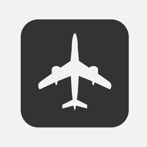 Vliegtuig Flat Icon — Stockvector
