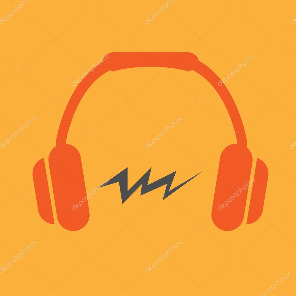 Headphone flat icon Stock Vector Image by ©Olegro 48622937