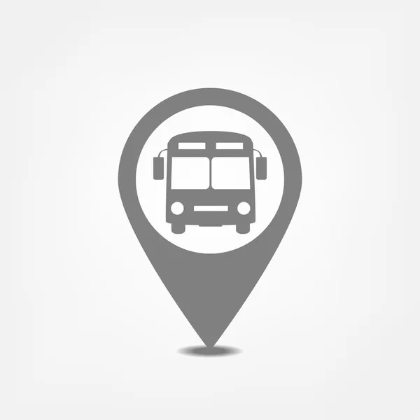 Pointeur arrêt de bus — Image vectorielle