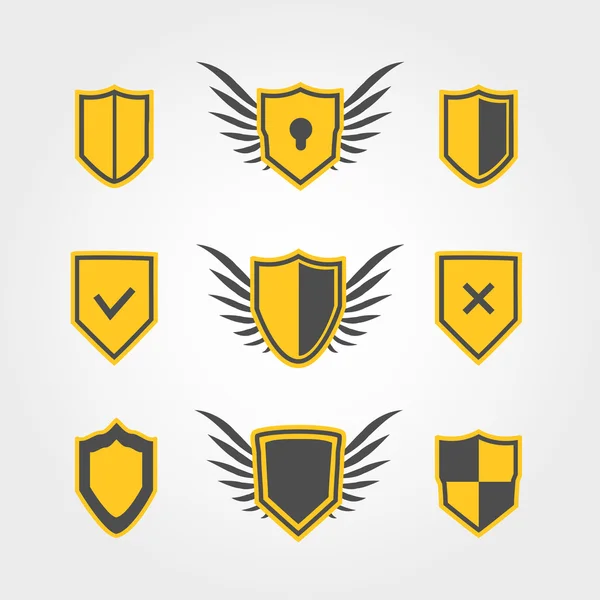 Shield icons — Stock Vector