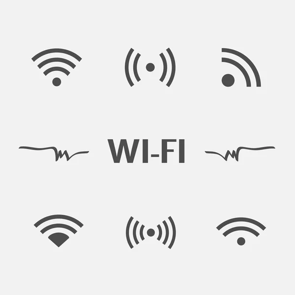 WiFi simgeler — Stok Vektör