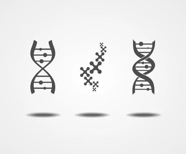 Dna icons set — Stock Vector