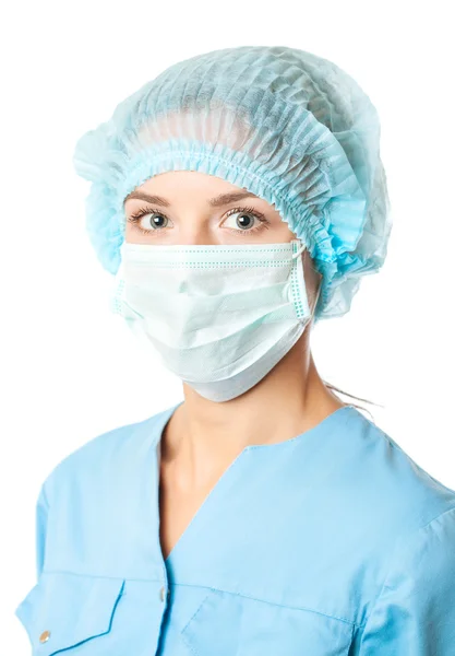 Doctor with surgical mask — Stock Photo, Image