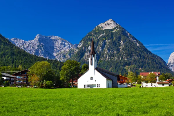 Katedrali ile Alps köyün