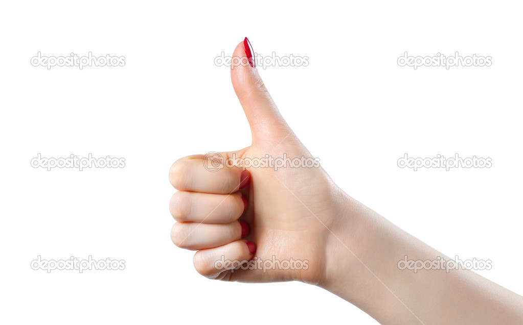 Thumb up handsign