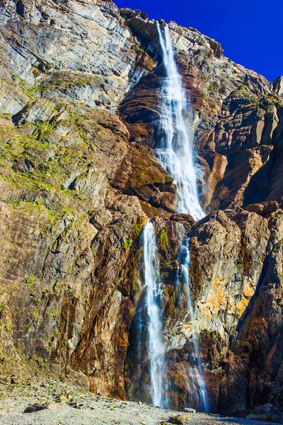 Waterfall in high mountains — Stock Photo, Image