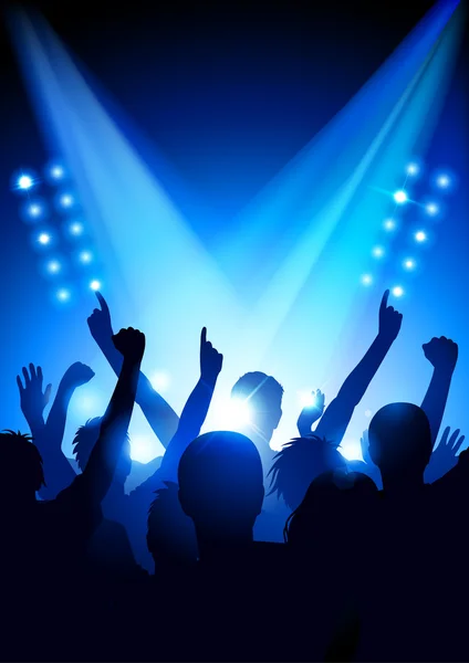 Publikum bei einem Konzert — Stockvektor