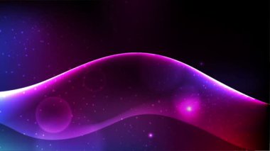 Parlayan ışıklar arka plan ve renkli dalga