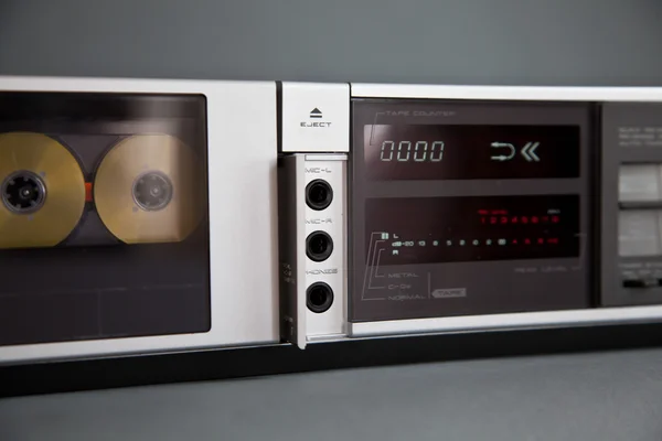 Stereo kassett bandspelare analoga vintage — Stockfoto