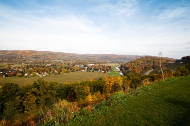 sonbahar dağ kırsal manzara