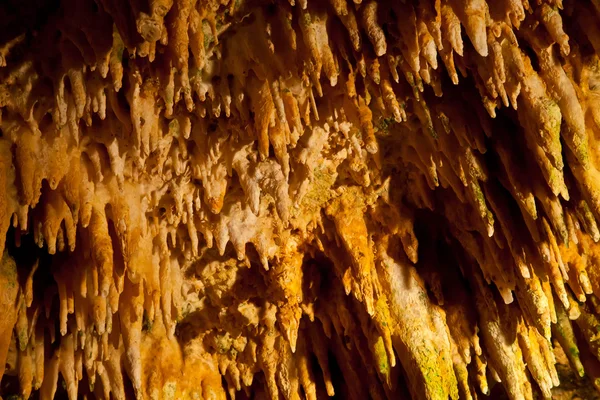 Cave stalactites and stalagmites formations limestone caves — Stock Photo, Image