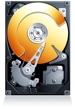 sabit disk sürücü hdd vektör