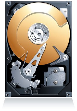 sabit disk sürücü hdd vektör