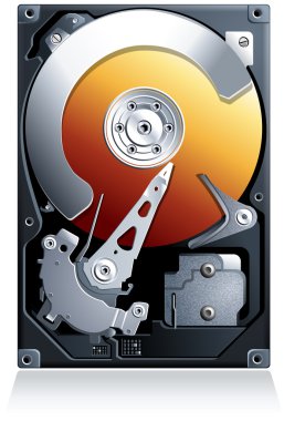 sabit disk sürücü hdd vektör