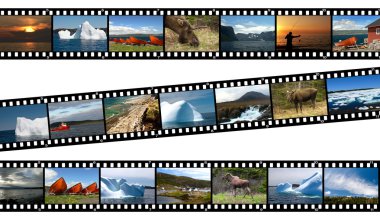 Newfoundland Kanada manzara kolaj filmi
