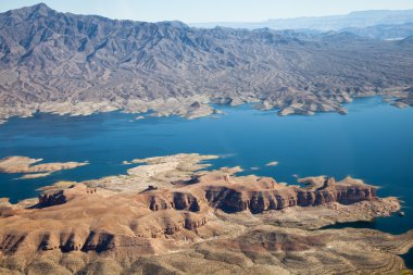 Lake mead havadan görünümü