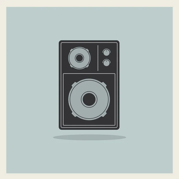 Retro Loudspeaker vector — Stock Vector