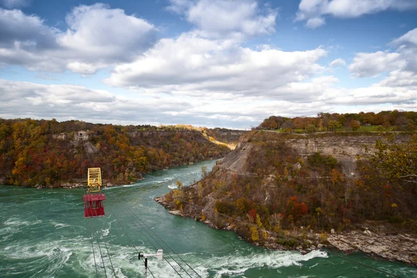 Téléphérique au-dessus de Niagara River Whirlpool Canada — Photo