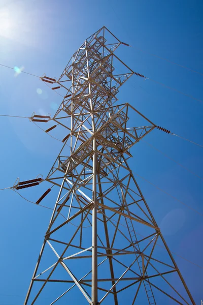 Heavy duty electric power pole — Stock Photo, Image