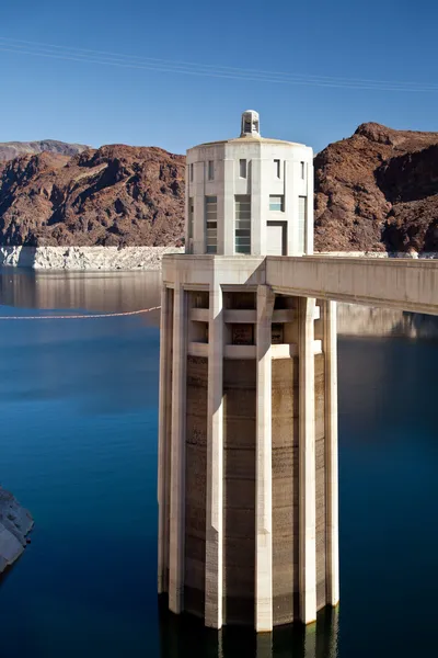 Hoover Dam Torres no rio Colorado, Lago Mead — Fotografia de Stock