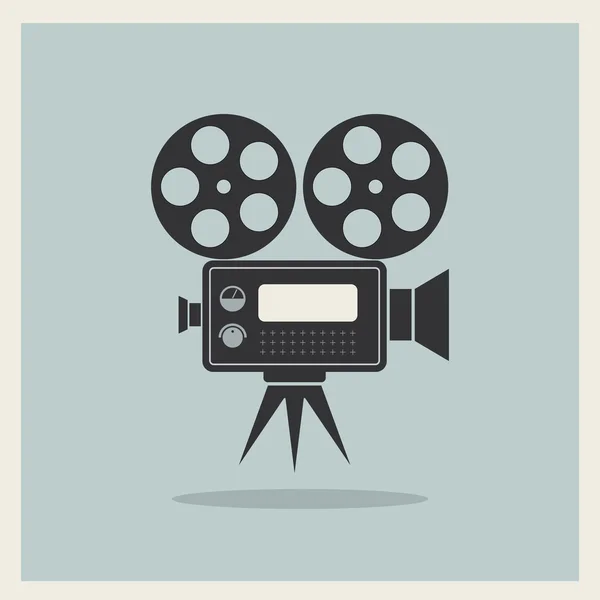 A retro háttér video film fényképezőgép — Stock Vector