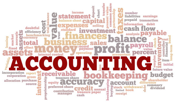 Accounting Word Cloud Word Bubble tags