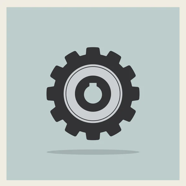 Tecnología engranaje mecánico icono vector — Vector de stock