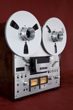 Analog stereo reel kaset çalar kaydedici vintage açın