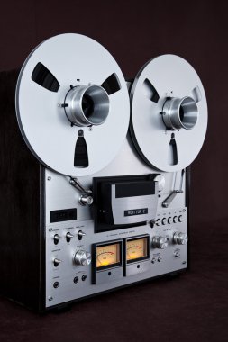 Analog stereo reel kaset çalar kaydedici vintage açın