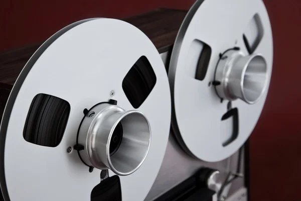 Analog Stereo Open Reel Tape Deck Recorder Spool — Stock Photo, Image