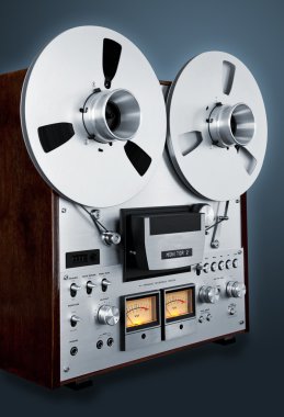 Analog stereo reel kaset çalar kaydedici vintage açın
