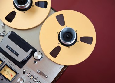 Analog stereo reel kaset çalar kaydedici vintage açın