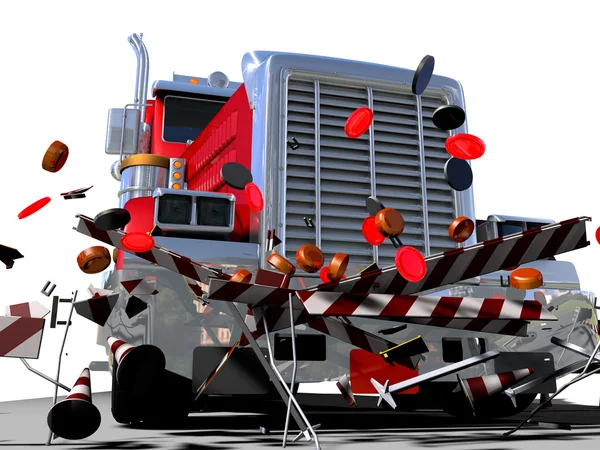 Damage two lorries — Stock Photo, Image