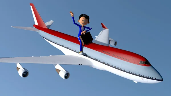 küçük adam ve uçak